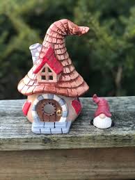 Fairy Garden Gnome Home And 2 Gnome