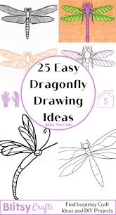 25 easy dragonfly drawing ideas how