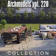 archmodels vol 220 outdoor furniture 3d