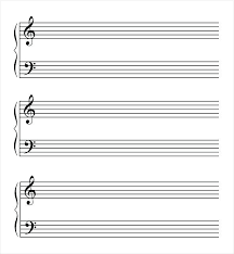 Piano Staff Paper Blank Sheet Music For Piano Staff Paper Staff