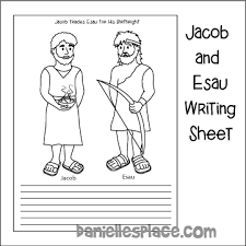 Jacob wrestles with god coloring page from gustave dore category. Jacob And Esau Bible Crafts For Kids