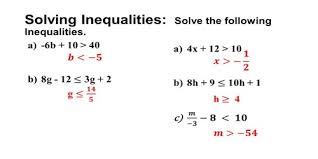 How To Solve A Linear Inequation