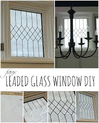 faux leaded glass window tutorial