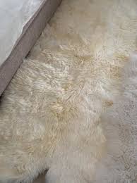 john lewis new sheepskin rug quad ivory