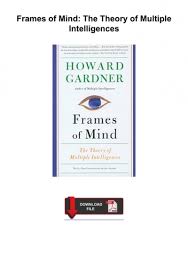 pdf read frames of mind the theory of