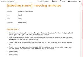 Sample Meeting Minutes Email