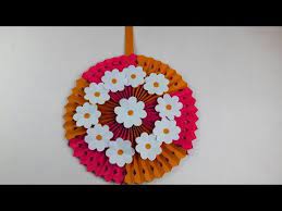 paper flower wall hanging