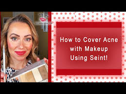 how to cover acne with makeup using