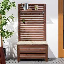 Wall Paneling Outdoor Storage Bench