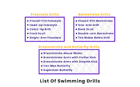 list of swimming drills