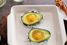 baked eggs in avocado recipe paleo