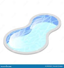 Рисунок 8 бассейна, сформированная со значком равновеликим голубой воды.  Место для купания в спа-салоне отеля дома. Иллюстрация вектора -  иллюстрации насчитывающей форменно, освежать: 203505668