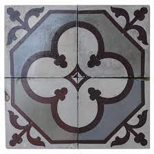reclaimed encaustic floor tiles with