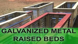 galvanized metal raised garden beds