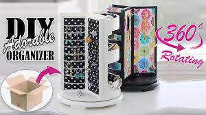 Make sure that the crates are still in good condition and not attacked by termites. Diy Rotating Jewellery Organizer Adorable Idea Cute Organizer Tutorial Youtube