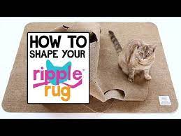 how to shape the ripple rug you