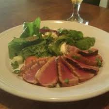 seared ahi tuna with blackberry pion