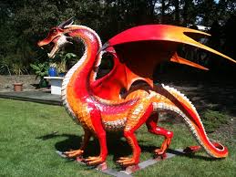 Dragon Sculpture Red Dragon Dragon Statue