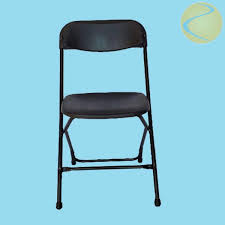 black plastic folding chair for in