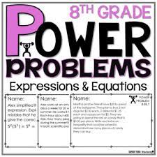8th Grade Math Word Problems Equations
