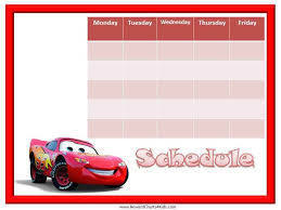 Kids Schedule Template Free Weekly Schedule Template Printable