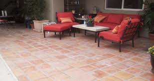 tiled or concrete paved flooring for