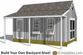 12x20 Cape Cod Shed With Porch Plans