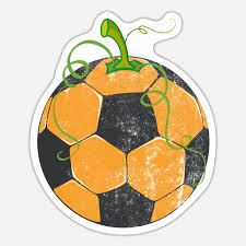 soccer ball pumpkin vintage halloween costume' Sticker | Spreadshirt