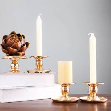 Wedding party candle cup tray small candlestick metal iron gold candle holder home decoration living room accessories - AliExpress Home & Garden