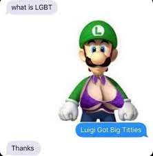 Luigi got big boobs : r/memes