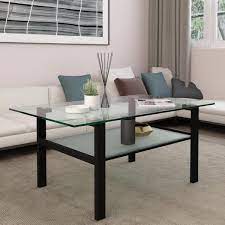 Small Rectangle Glass Coffee Table