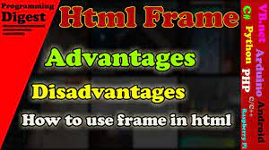 html frame how to use frame in