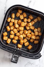 air fryer tater tots food with feeling