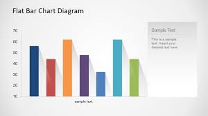 Flat Bar Chart Diagram For Powerpoint
