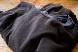 black clothing with black fabric dye