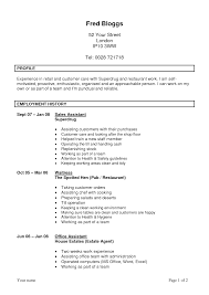 Customer Service Representative Resume Objective Examples   Sample     Excellent CV Example page  
