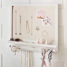 No Nails Wall Jewelry Holder And Linen