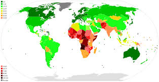 Essay topics  The chart and table below give information about healthcare  resources and life expectancy in different countries 