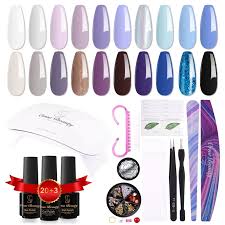 20 colors gel nail polish starter kit