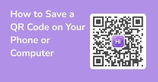 how to save a qr code on your phone or