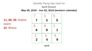 Monthly Flying Star Charts For 2019 Year Of The Pig Boar