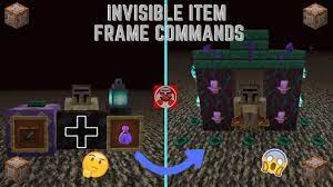 invisible item frame commands