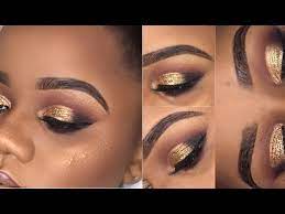 gold prom makeup look you