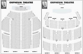 42 Complete The Orpheum Theatre Seating Chart
