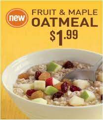 fruit maple oatmeal