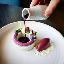 Fine dining is a restaurant experience that is typically more sophisticated, unique, and expensive than one would find in the average restaurant. Blueberry And Limes Fine Dining Desserts Gourmet Desserts Desserts