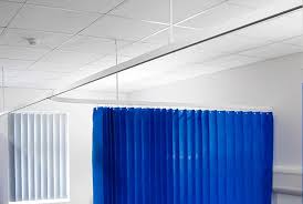 3 Bed Bay Cubicle Track Dotcomblinds