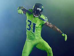 The nfl has announced that all 32 teams now have color rush uniforms. Seahawks Are Wearing The Best Color Rush Uniforms Yet On Thursday Night Football Sbnation Com