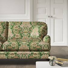 warwick 2 seat sofa paisley damask forest
