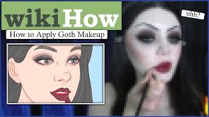 apply goth makeup